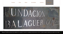 Desktop Screenshot of fundacionbalaguer.com